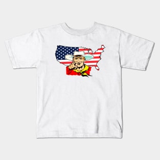 Patriot cowboy Kids T-Shirt